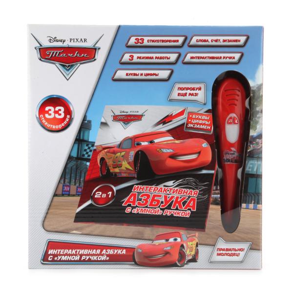 Умка интерактивная азбука Disney тачки свет и звук, с умной ручкой арт 5327-r3 (4690590070222)