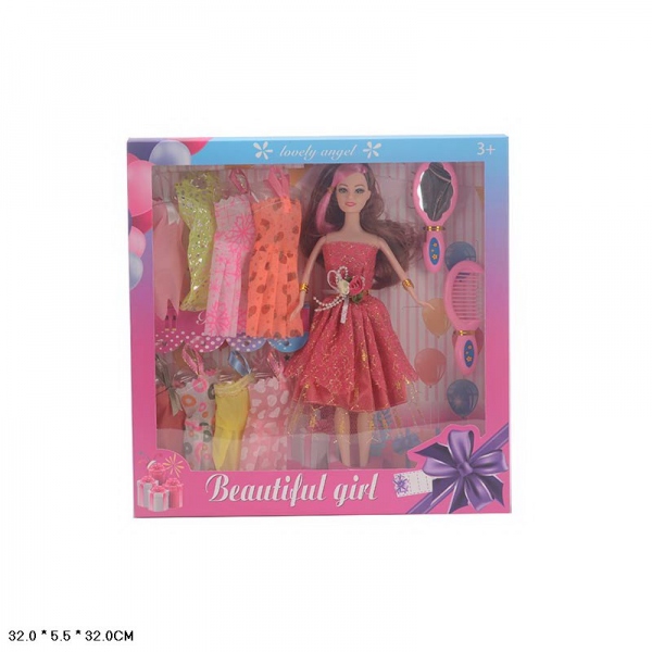 Кукла 29 см с набором платьев M806-H43214