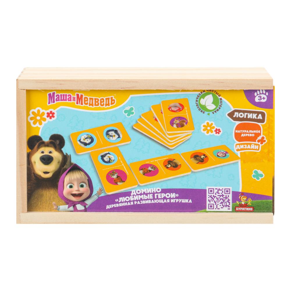 Игрушка деревянная Маша и Медведь, Буратино BRT45