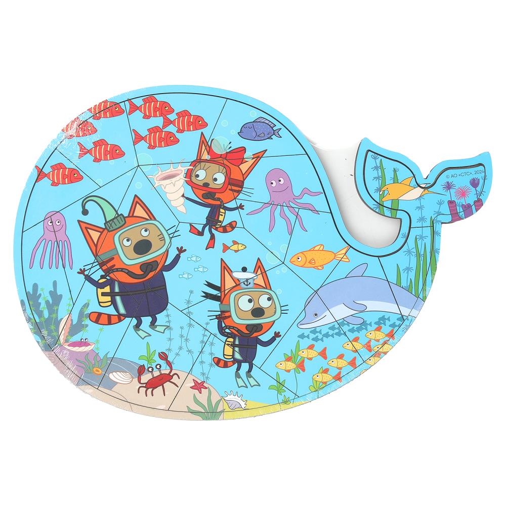 Деревянный паззл Три Кота, Буратино 1070-CATS